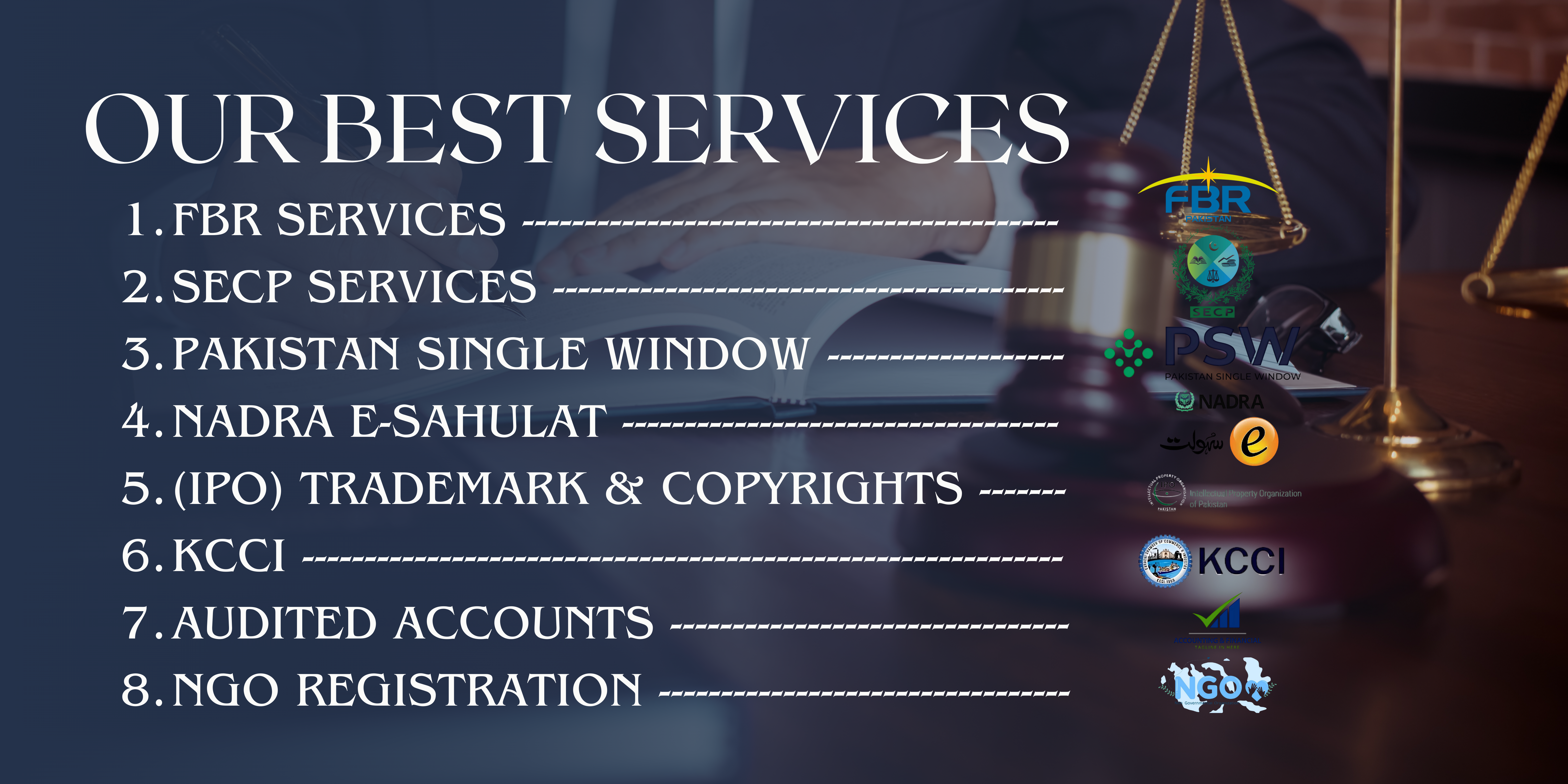 Blue and Gold Modern Law Firm Banner Blue and Gold Modern Law Firm Banner